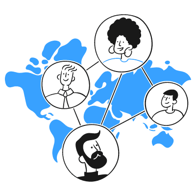 Global network of healthcare professionals